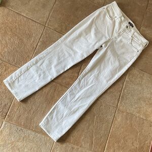 NYDJ white Denim Jeans Alina ankle size 8 with lift x tuck technology